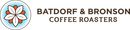 Logo of Batdorf and Bronson Coffee Roasters.